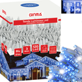 LUCE LED PIOGGIA - BLU ZAFFIRO - EFFETTO DIAMANTE