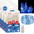 SET 3 FILI LUMINOSI A BATTERIA - BLU ZAFFIRO
