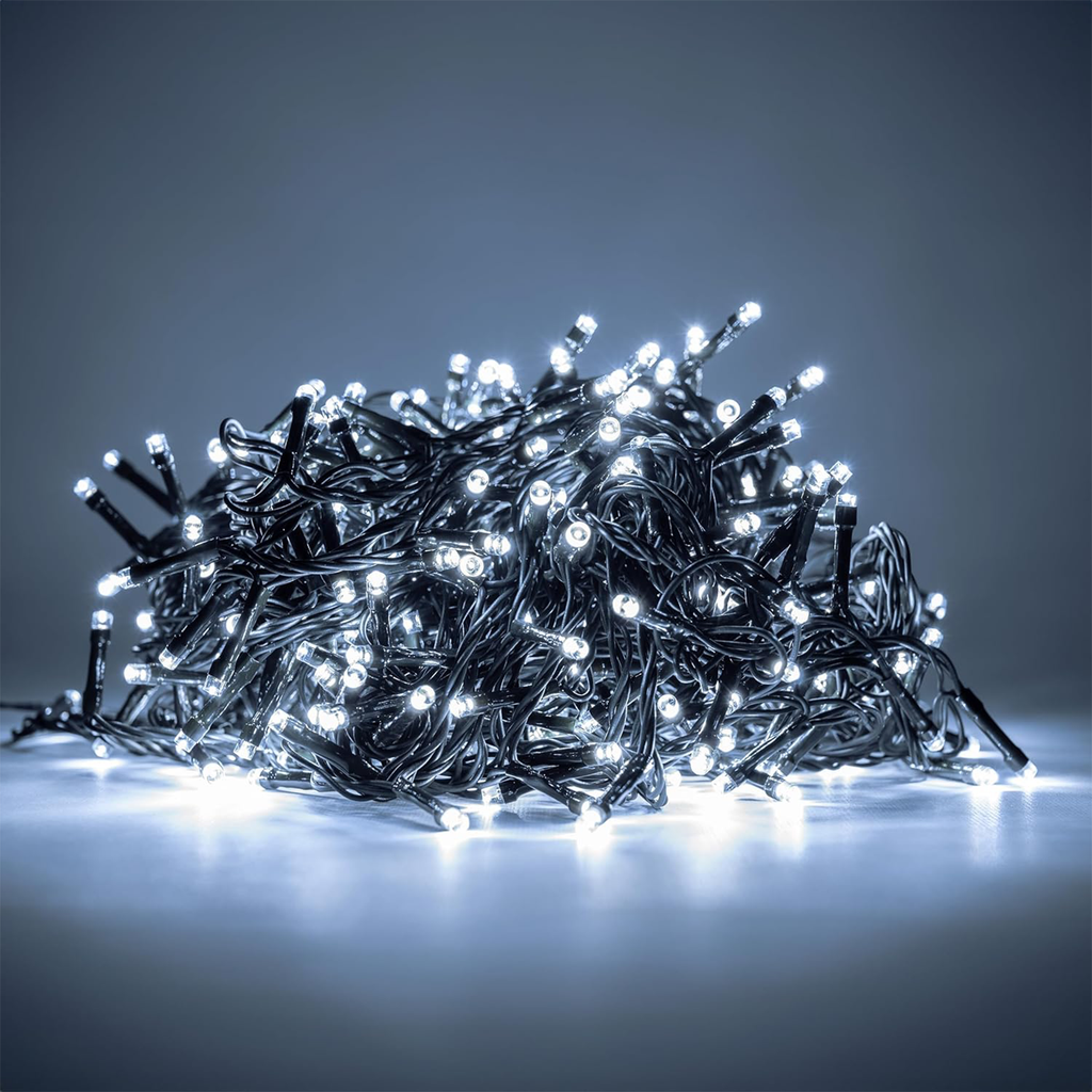 LUCE ALBERO DI NATALE - BIANCO CALDO - 8 EFFETTI LUCE