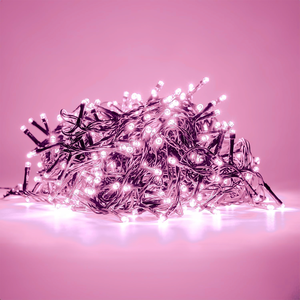 LUCE LED PANNELLO SOLARE - ROSA