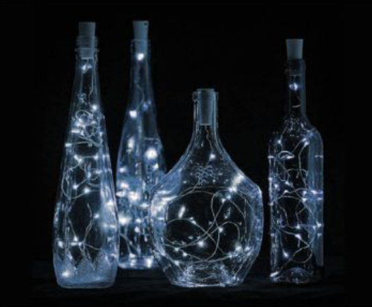 SET 3 FILI LUMINOSI A TAPPO - BIANCO FREDDO