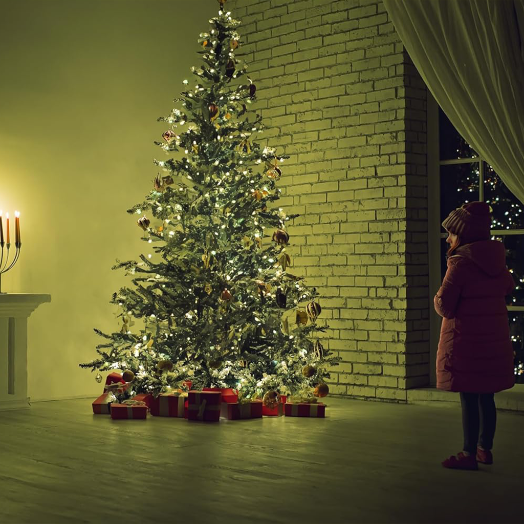 LUCE ALBERO DI NATALE - VERDE - 8 EFFETTI LUCE