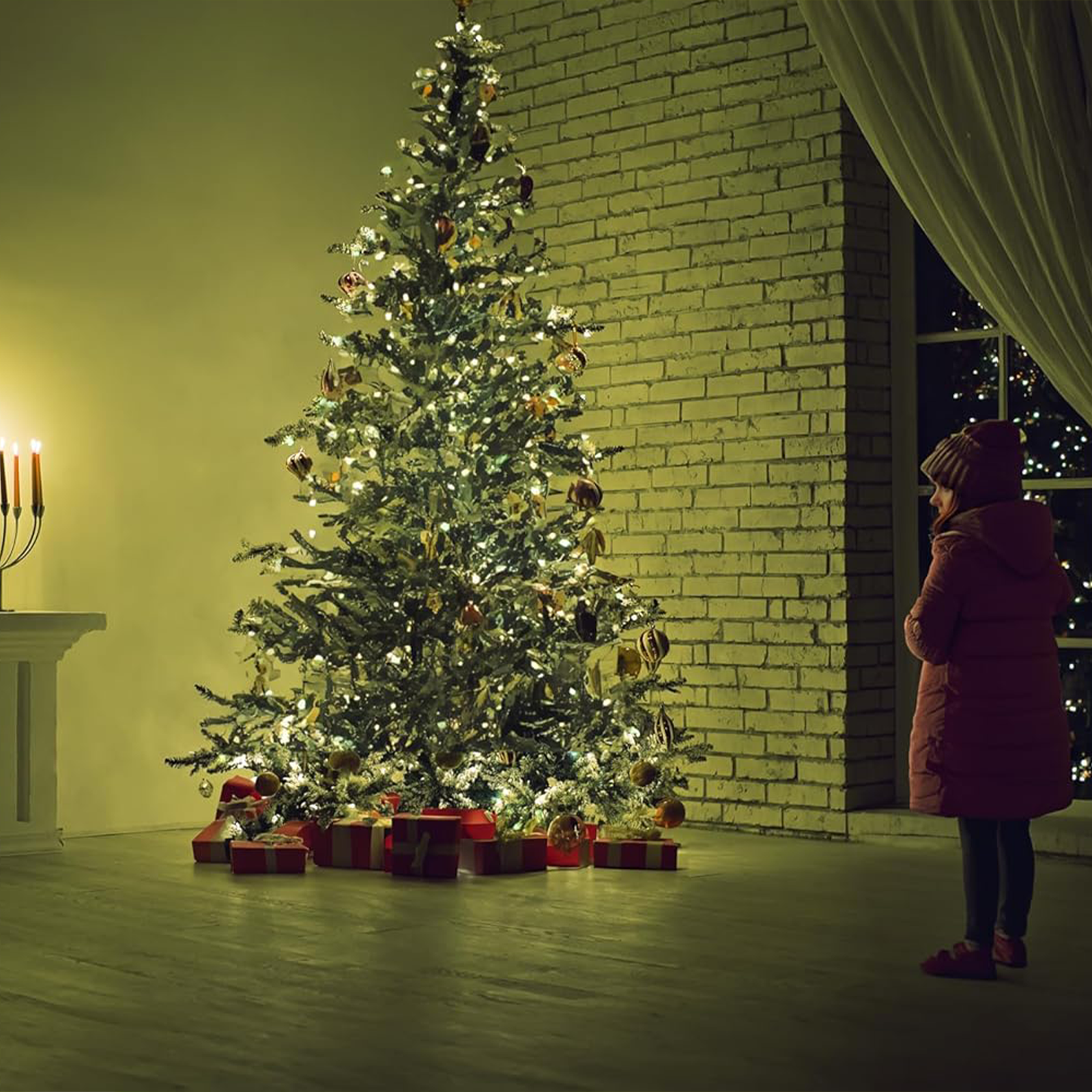 LUCE ALBERO DI NATALE - VERDE - 8 EFFETTI LUCE