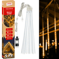 Tubi Luminosi LED Effetto Cascata (5PZ) - BIANCO CALDO