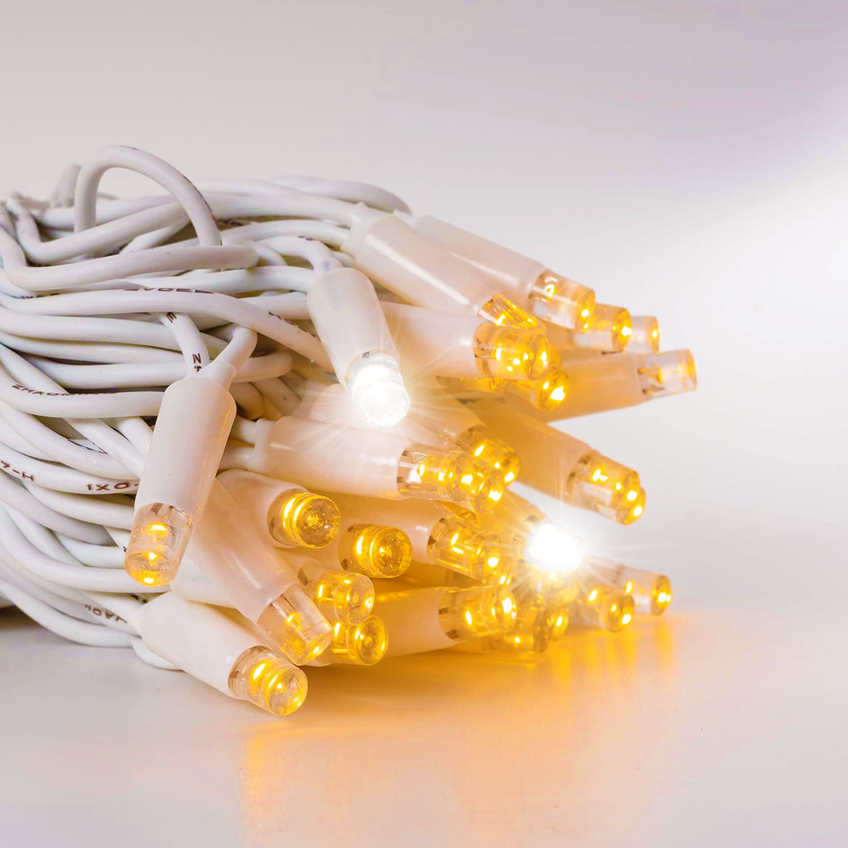 LUCE LED CAVO RETTO - BIANCO CALDO - EFFETTO DIAMANTE