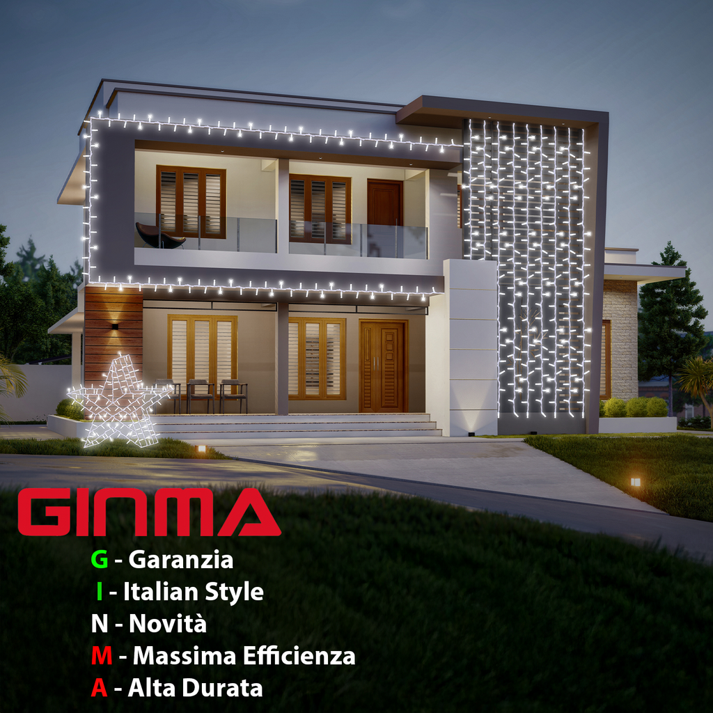 LUCE LED CAVO RETTO - BIANCO FREDDO - EFFETTO DIAMANTE