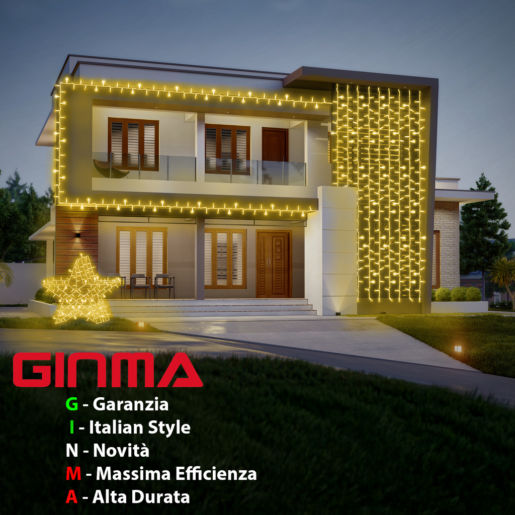 LUCE LED CAVO RETTO - ORO - EFFETTO DIAMANTE