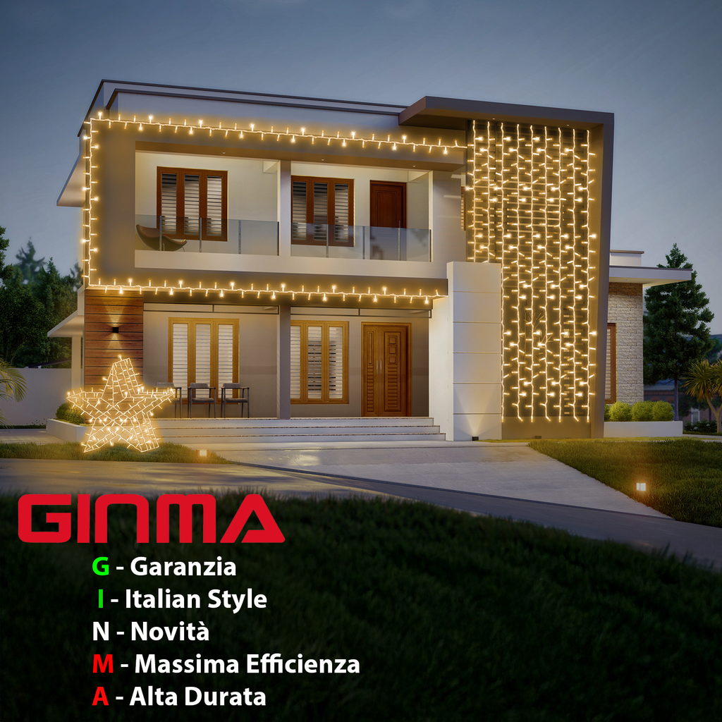 LUCE LED CAVO RETTO - BIANCO CALDO - EFFETTO DIAMANTE