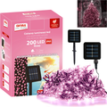 LUCE LED PANNELLO SOLARE - ROSA