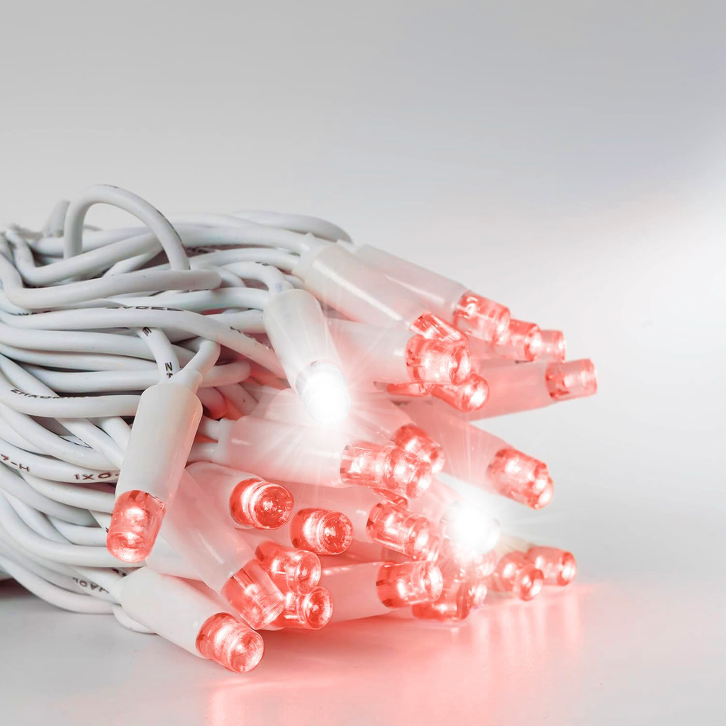 LUCE LED CAVO RETTO - ROSSO RUBINO - EFFETTO DIAMANTE